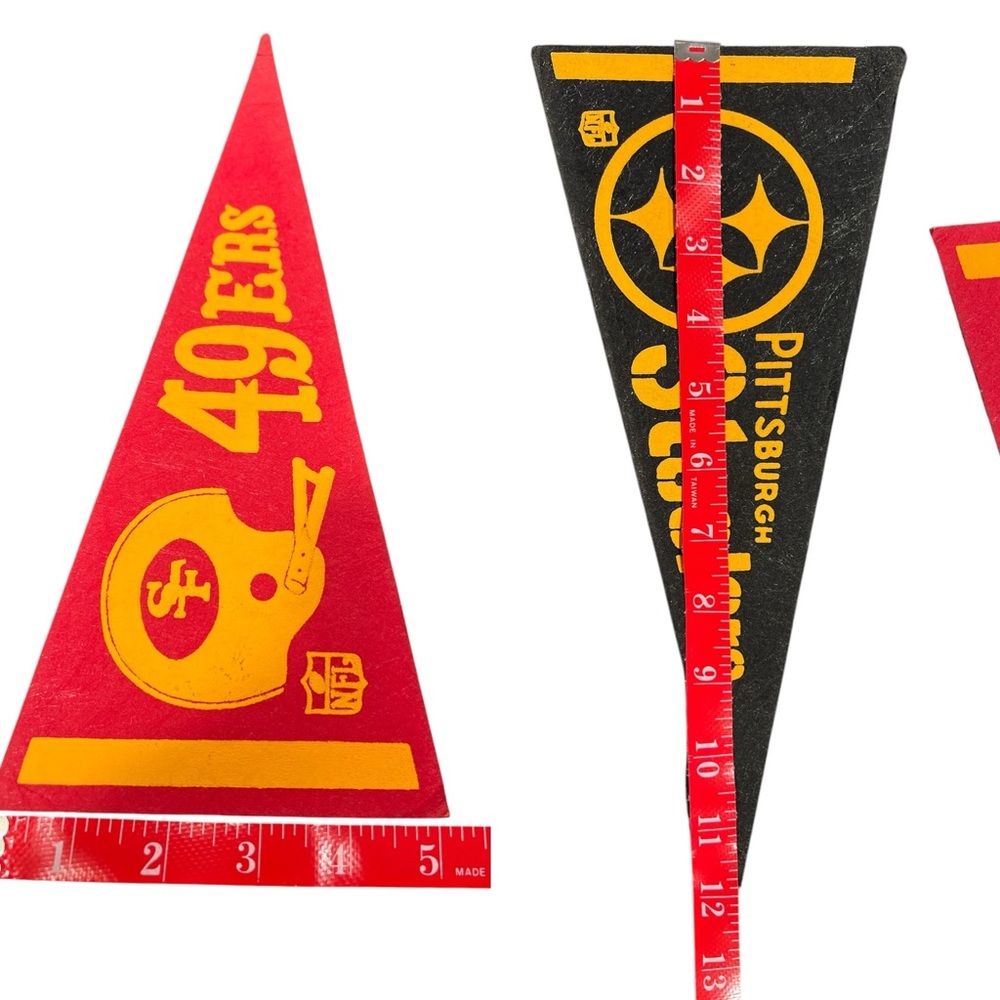 Vintage 1960-70’s, NFL authentic historical true original Pennants 13 teams - Picture 2 of 15